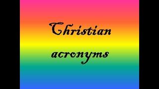 Christian acronyms