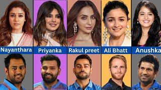 Famous Indian Actresses And Their Favorite Cricketers