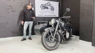 Wehrmachtsgespann Replika aus einer Ural M72 und CJ750. Ural Sauerland / Dnepr /K750