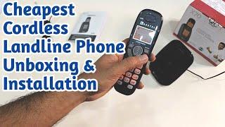 ️Beetel X70 Cordless Landline Phone Unboxing & Setup | Beetel phone | Beetel cordless phone