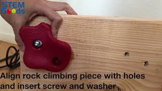 STEM Goods Rock Climbing Holds Installation Video