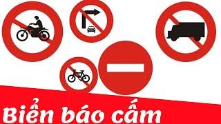 Dạy bé học nhận biết biển báo giao thông đường bộ | Biển báo cấm #Mới