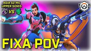 [FiXa POV] INCREDIBLE Pro Brigitte Gameplay | Poker Face vs Team Falcons | OWCS ASIA LAN