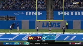 59 yard field goal for the win! Lions vs Washington