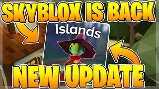  Roblox Skyblock IS BACK! (NEW WIZARDS UPDATE)