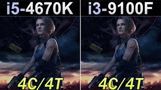 i5-4670K (4.5GHz) Vs. i3-9100F [UPDATED Benchmarks]