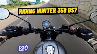 New Hunter 350 E20 BS7 Ride | Royal Enfield Hunter 350 E20 OBD2 |