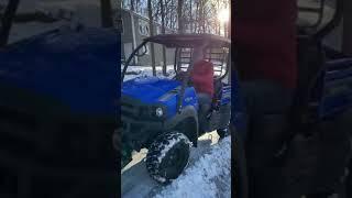 Kawasaki Mule Winter Plow