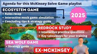 McKinsey SOLVE (2025): Master the 3 McKinsey Problem Solving Games (PSG) | Complete Playlist