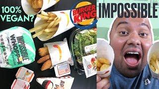 Trying the New IMPOSSIBLE WHOPPER & Other VEGAN Burger King Snacks (+1 hack to make it 100% VEGAN!)