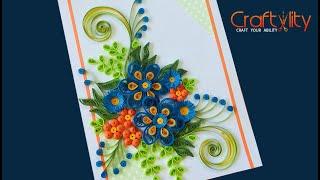 Paper Quilling card for Birthday | Quilling Birthday Card