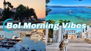 Early Morning Vibes in Bol, Island Brač, Croatia  | Serene Sunrise, Local Market & Coastal Charm