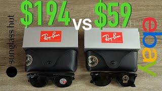 How to Spot Fake Ray Ban New Wayfarer Full Guide - Sunglass Hut vs eBay