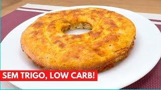 DELÍCIA FÁCIL E SAUDÁVEL! SEM TRIGO, ZERO CARBOIDRATOS [BOLO SALGADO LOW CARB]