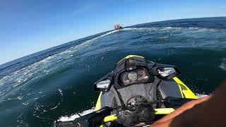 Seadoo Rxp X 300 Launching Off Huge Ferry Waves POV!!