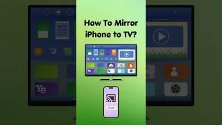 How To Mirror iPhone to TV? #mirroring