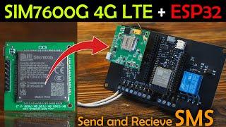 SIM7600G 4G LTE GSM & ESP32 Development Board with 5V 3A Power Supply