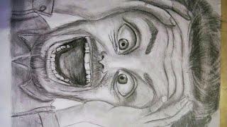 weird man realistic drawing with pencil /@nikhil dadhich arts/