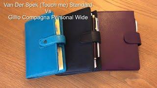 Van Der Spek TM Standard vs Gillio Compagna Personal Wide planner comparison