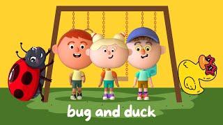 Kids Vocabulary Bug and Duck|Learn Bug and Duck Story |Stories for Kids |Kids Educational video