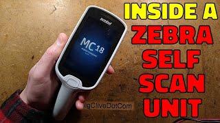 Inside a Zebra MC18 self-scan terminal