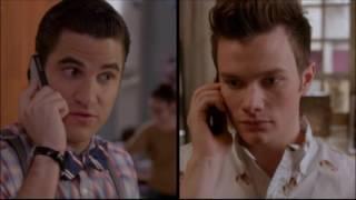 Glee - Klaine phone call about Elliot 5x09