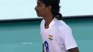 Ajith lal best spike ️ volleyball is love