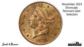 The Fairmont Gold Selection of Animated Coins in the Stack's Bowers Nov. 2024 US Showcase Auction