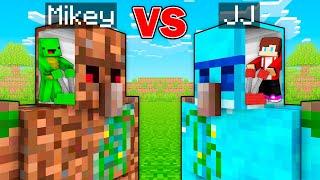 JJ's RICH Golem vs Mikey's POOR Golem Survive Battle in Minecraft - Maizen