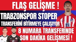 Flaş Gelişme ! Trabzonspor Stoper Transferini Bitirmeye Çalışıyor ! 8 Numara Transferinde Gelişme !