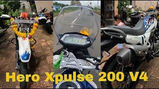 New bike hero Xpulse 200 V4 Review of my new bike,hero xpulse Drag race, Xpulse vs KTM Duke 390 gen3