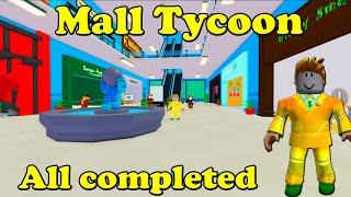 Roblox Mall Tycoon All completed Golden Builder