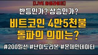 [정보] 비트코인 4만 5천불, 온체인 데이터와 차트적 관점에서 바라보는 견해는?
