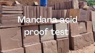 Mandana stone acid proof test | acid proof stone tiles price  | acid proof tiles