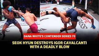 DWCS 70 Highlights: Seok Hyun Ko takes down Igor Cavalcanti with a brutal barrage of punches