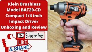 The New Klein tools high torque brushless compact impact driver model BAT20-CD