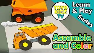 Assemble and Coloring Dump Truck
