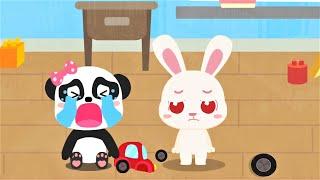 Little Panda's Emotion World - Learn to say Thank You and share with friends - Babybus game video