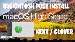 How to install Mac OS High Sierra to PC from Windows - POST INSTALL