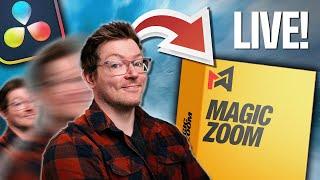 The BEST Zoom Tool for DaVinci Resolve, just got better! - LIVE (plus GIVEAWAY!)