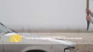 Kick Guitar Car Hood - Stock Video Footage - Slow-Mo - HD