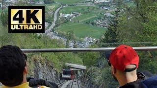 Take the Harder Kulm Funicular Railway to the Top of Interlaken Switzerland -2019 4K UHD