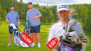 Pro Golfer With $50 Clubs VS Scratch Golfers With $5,000 Clubs