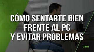 Cómo sentarte de forma correcta frente al PC