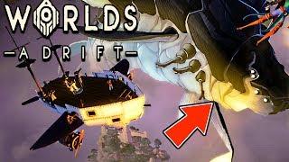 Worlds Adrift - SKY WHALES, THE BEST SHIP EVER, PASSING THE WIND WALL & KEY GIVEAWAY ( Gameplay )