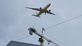 Cebu Pacific Airbus A330-941 Flying Over Davao City.