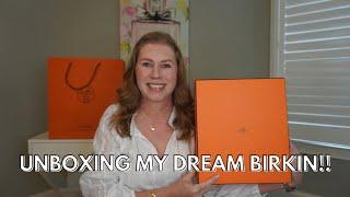 UNBOX MY DREAM HERMES BIRKIN WITH ME!