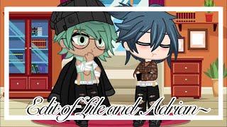 Edit of Lile and Adrian | Gacha Club | Lile x Adrian | All Kissing Scenes so Far!