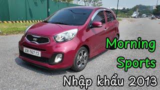 Cực hiếm Kia Morning Sports 2013 đk 2016 màu đỏ | Bản Đồng hồ số, Pô kép