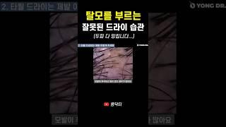 머리 말릴 때 절대 이렇게 하지마세요..! (feat. 탈모, 지루성두피염)